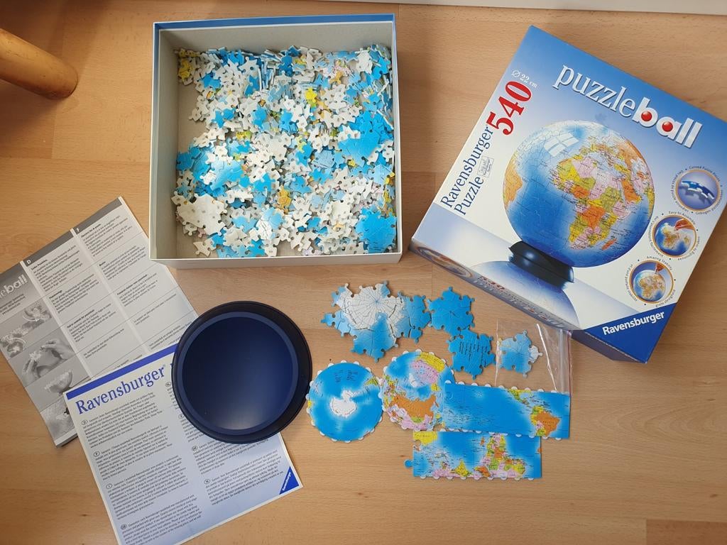 6 x 3D puzzel - Ravensburger, Ophalen of Verzenden, Minder dan 500 stukjes, Zo goed als nieuw, Rubik's of 3D-puzzel
