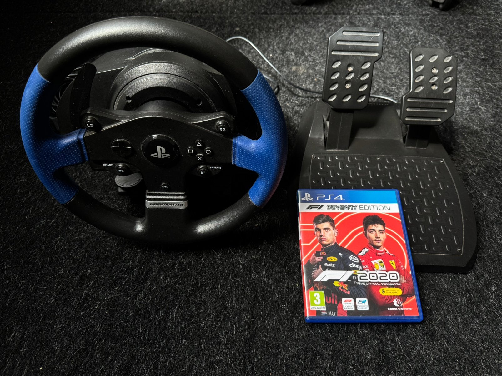 Thrustmaster T150 racestuur + pedalen + F1 2020, Spelcomputers en Games, Spelcomputers | Sony PlayStation Consoles | Accessoires