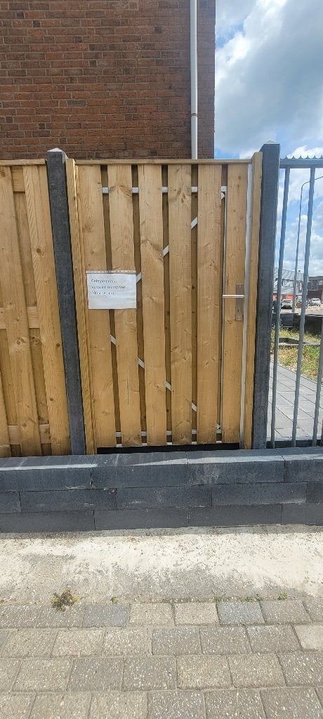 geimpregneerde poort metaal framé, Ophalen, Nieuw, Minder dan 180 cm, Overige typen
