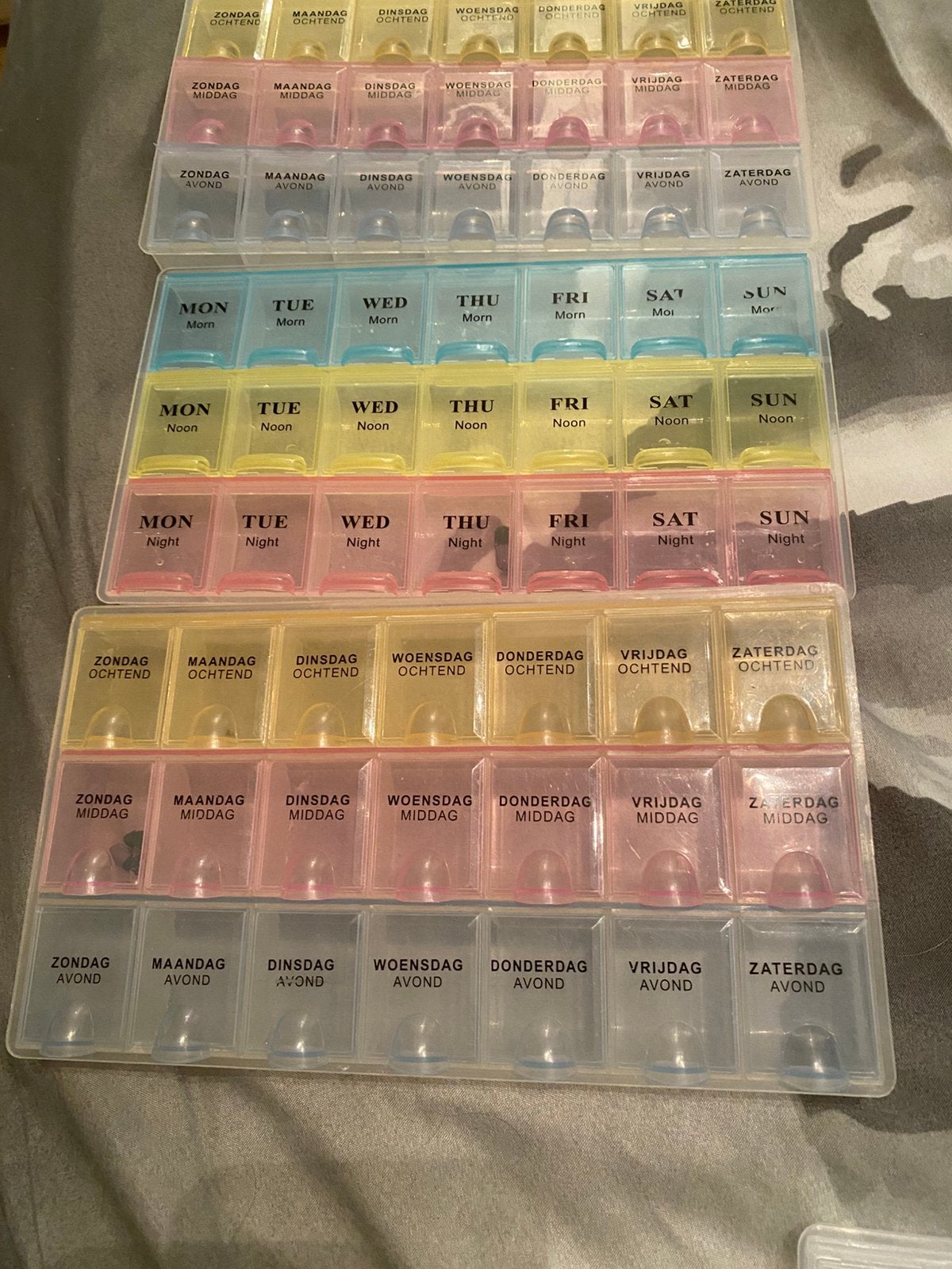 Medicijn verdeeldozen, Diversen, Ophalen of Verzenden, Gebruikt