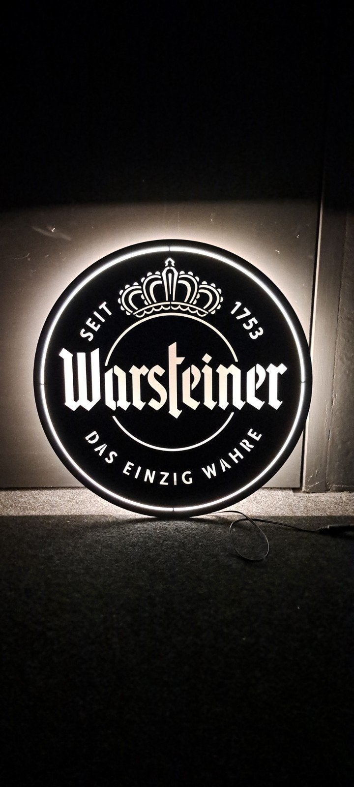 Nieuwe reclameverlichting Warsteiner., Ophalen of Verzenden, Nieuw, Overige merken
