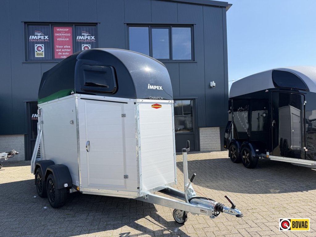 Bij Impex Bockmann Champion 2-paards aluminium / zadelkamer, Dieren en Toebehoren, Nieuw, Aluminium, 2-paards trailer