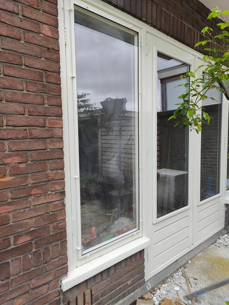 Glazen voorzetraam buitenmaat: 65 x 172,5 cm, Doe-het-zelf en Verbouw, Glas en Ramen, Ophalen, Zo goed als nieuw, Minder dan 80 cm