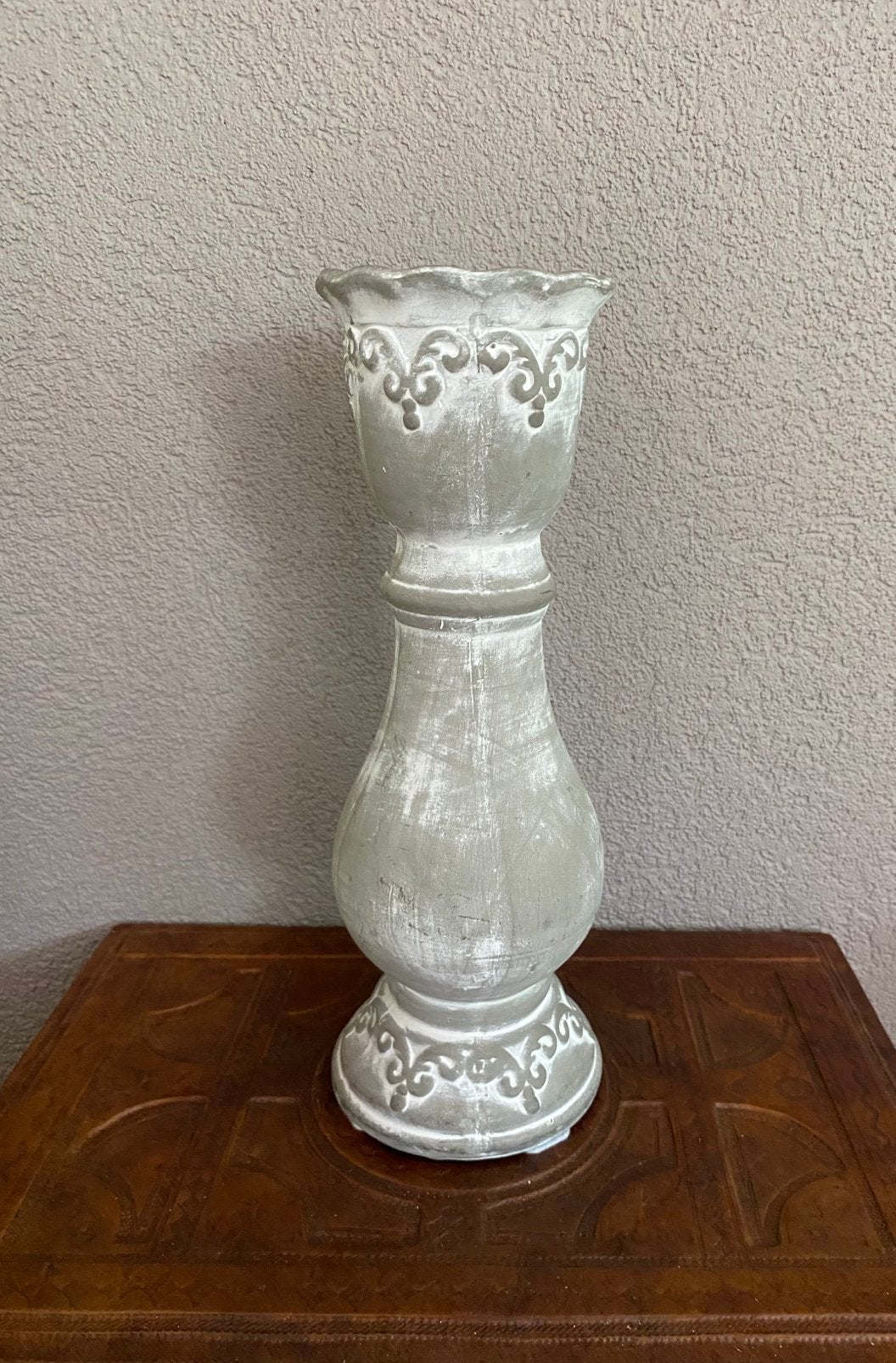 Decoratieve baluster kandelaar, Overige materialen, 25 tot 50 cm, Ophalen of Verzenden, Zo goed als nieuw