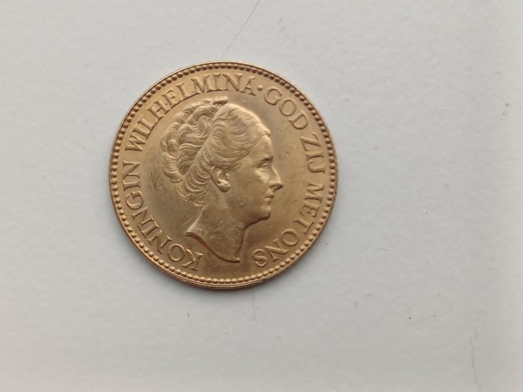 Gouden tientje Wilhelmina 1933 10 Gulden goud, Postzegels en Munten, Munten | Nederland, Verzenden, Goud, Koningin Wilhelmina