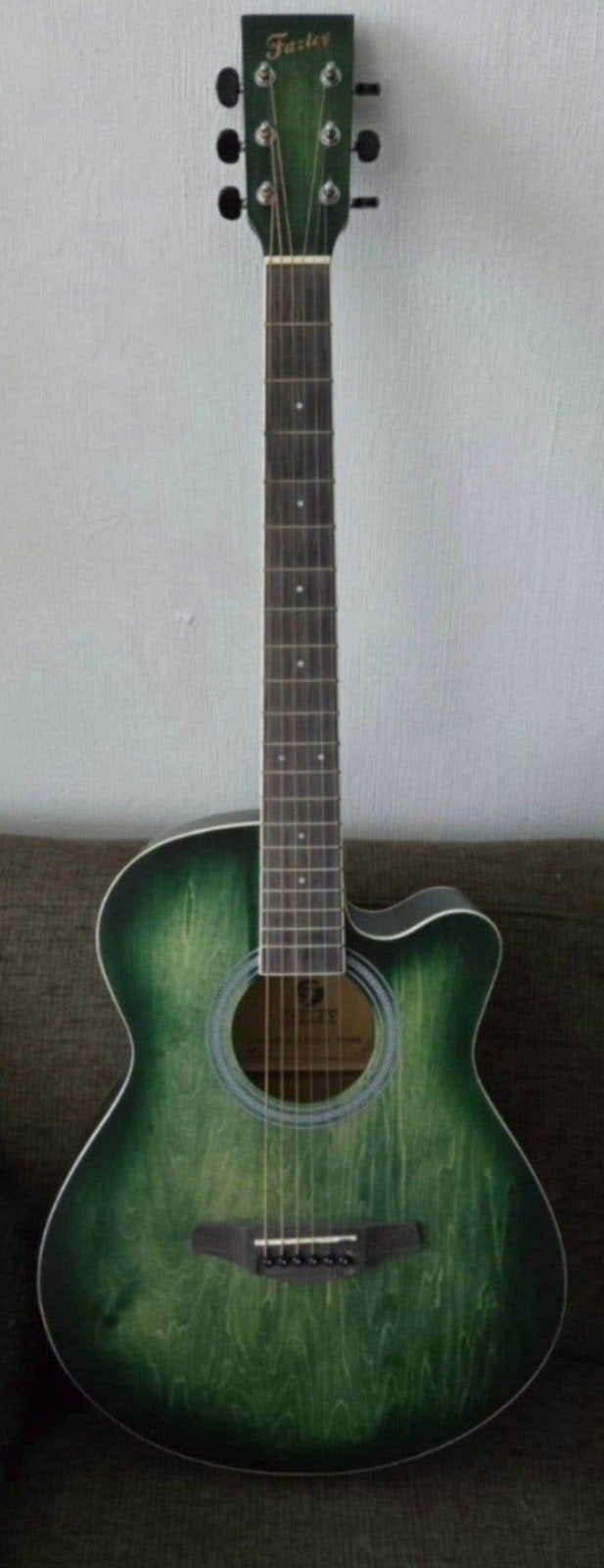 FAZLEY AKOESTISCHE GITAAR MET ACCESSOIRES LEES BESCHRIJVING, Ophalen, Zo goed als nieuw, Western- of Steelstringgitaar