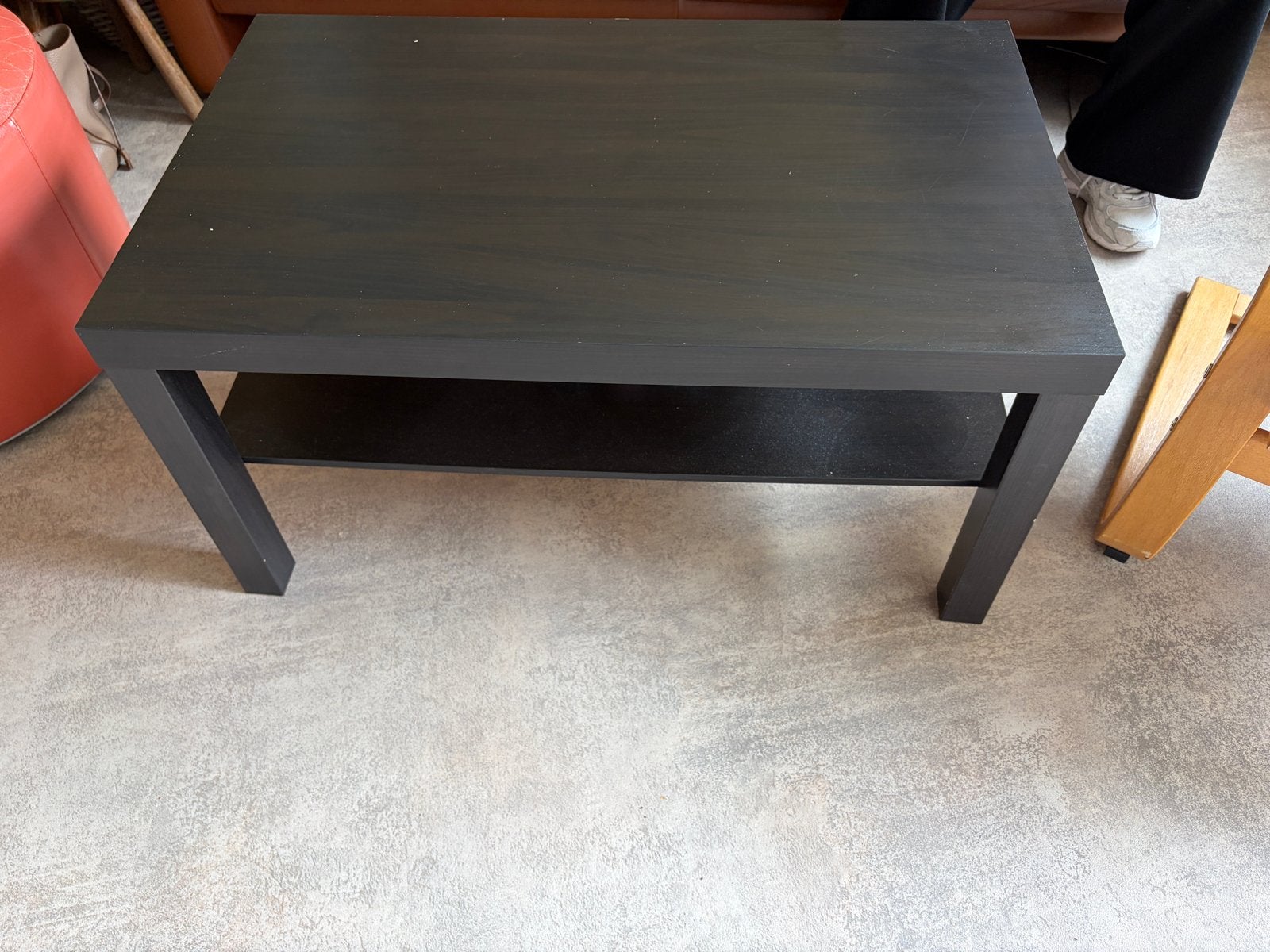 IKEA Lack Salontafel – Zwartbruin, Ophalen, Gebruikt, 100 tot 150 cm, 50 tot 100 cm