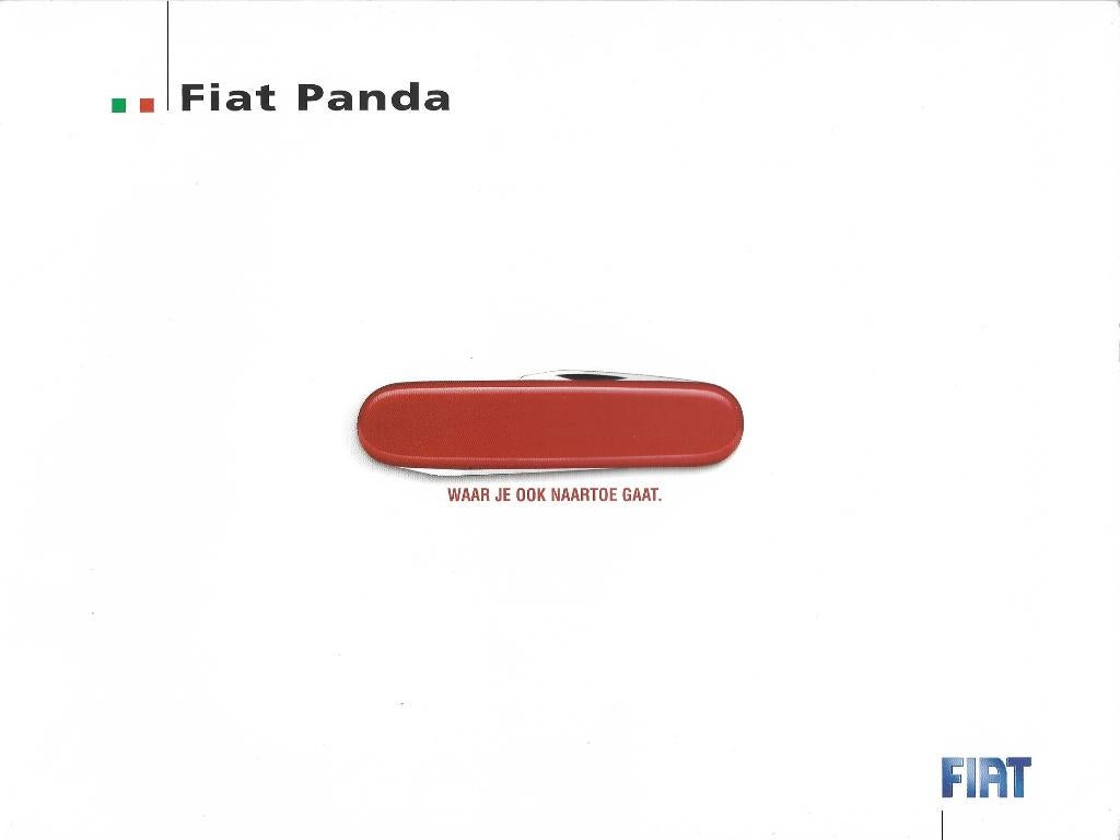 Brochure Fiat Panda 2006, Ophalen of Verzenden, Gelezen, Overige merken
