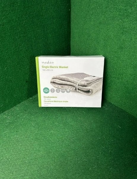 Nedis 1-persoons elektrische deken - 9 standen, wasbaar, Eenpersoons, Nedis, Wit, Onbekend