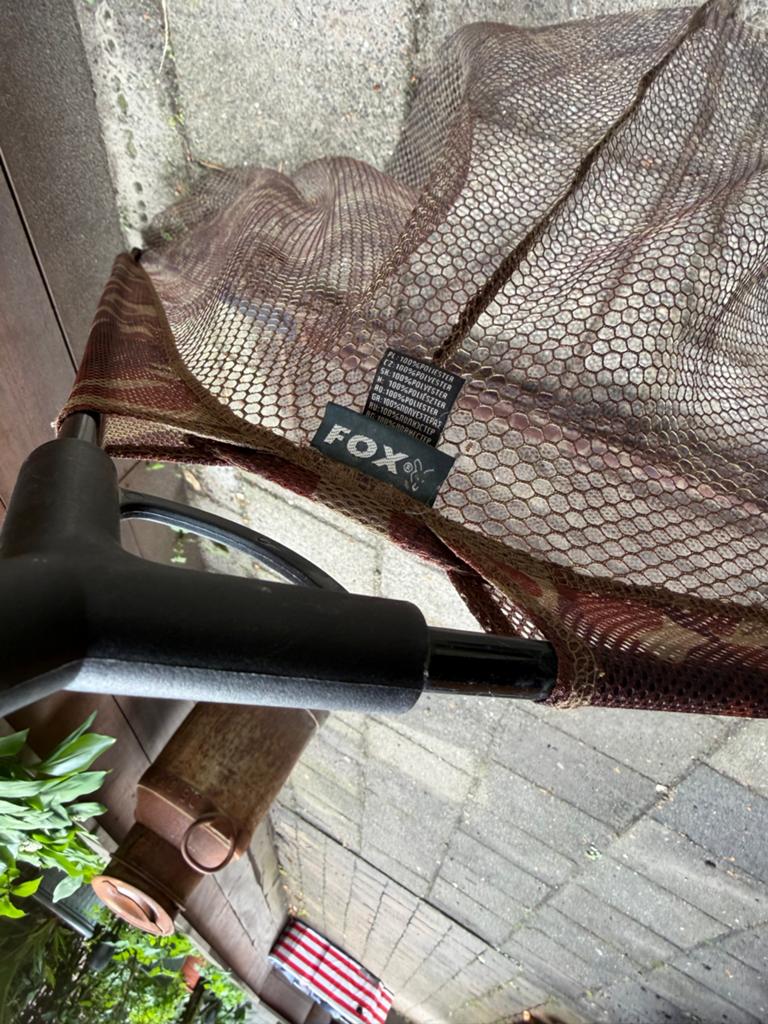Fox Camo Landing Net - Schepnet met steel, Watersport en Boten, Hengelsport | Karpervissen, Ophalen of Verzenden, Gebruikt