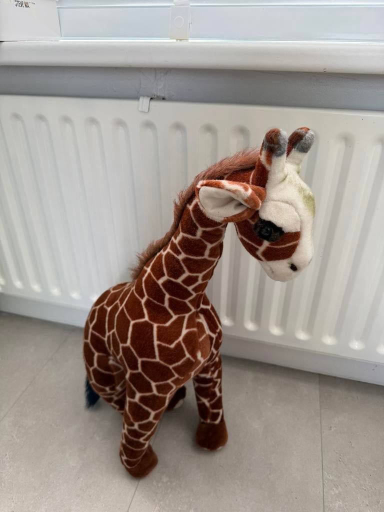 Giraffe knuffel bruin, Ophalen of Verzenden, Zo goed als nieuw, Overige typen