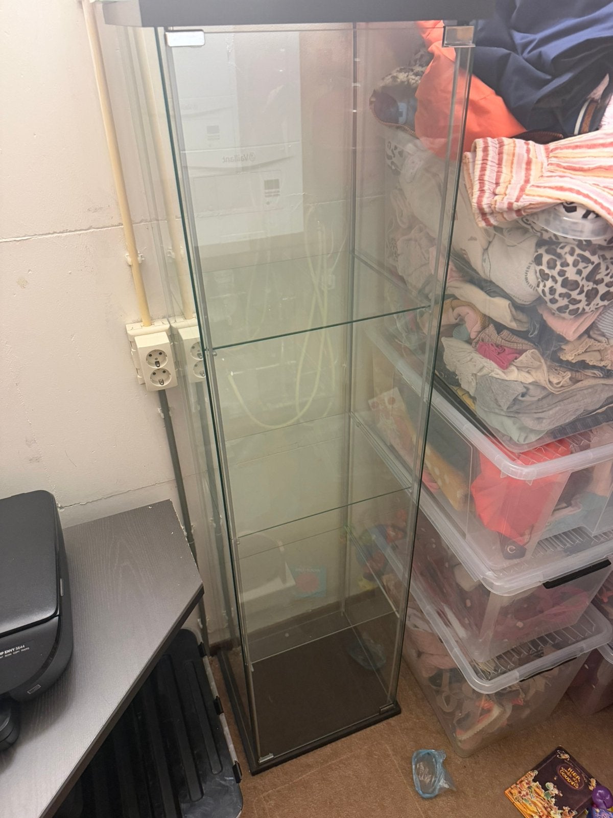 Vitrinekast, Huis en Inrichting, Kasten | Vitrinekasten, Gebruikt, 150 tot 200 cm, 25 tot 50 cm, 50 tot 100 cm
