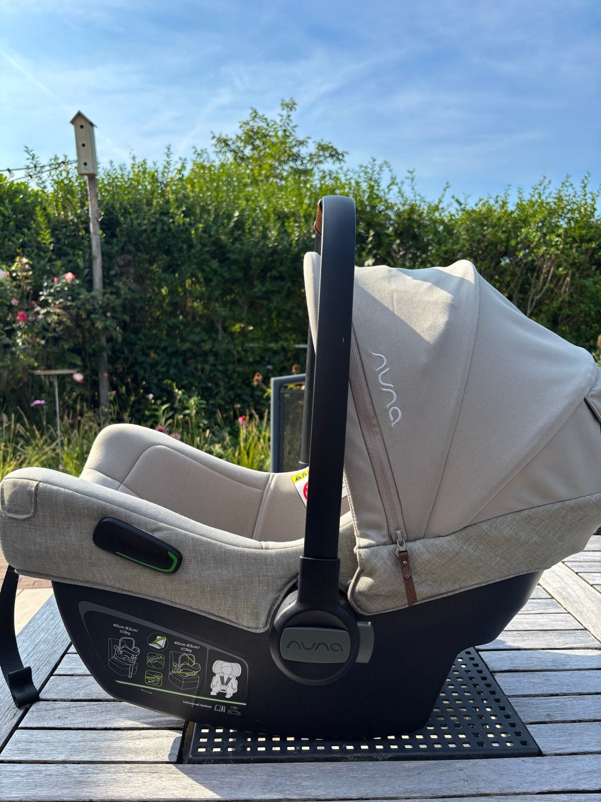 Nuna Pipa Next Autostoel Hazelwood, Kinderen en Baby's, Autostoeltjes, Zijbescherming, Zo goed als nieuw, Isofix, 0 t/m 13 kg