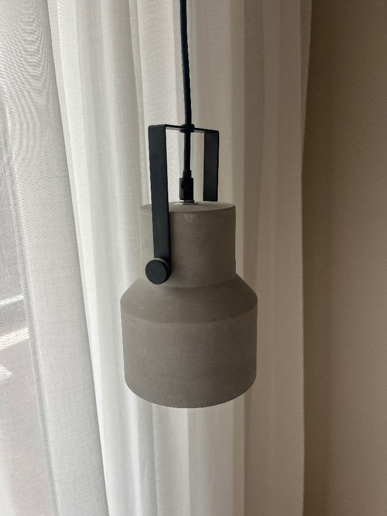 Hanglamp beton look, Huis en Inrichting, Ophalen, Zo goed als nieuw, Natuurlijk materiaal