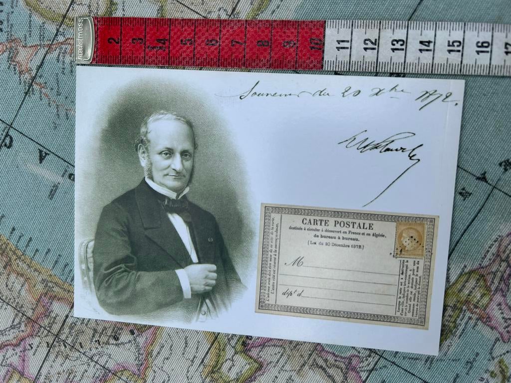 2257. Oude kaart illustr Louis Francois Wolowski, Ophalen of Verzenden, Ongelopen