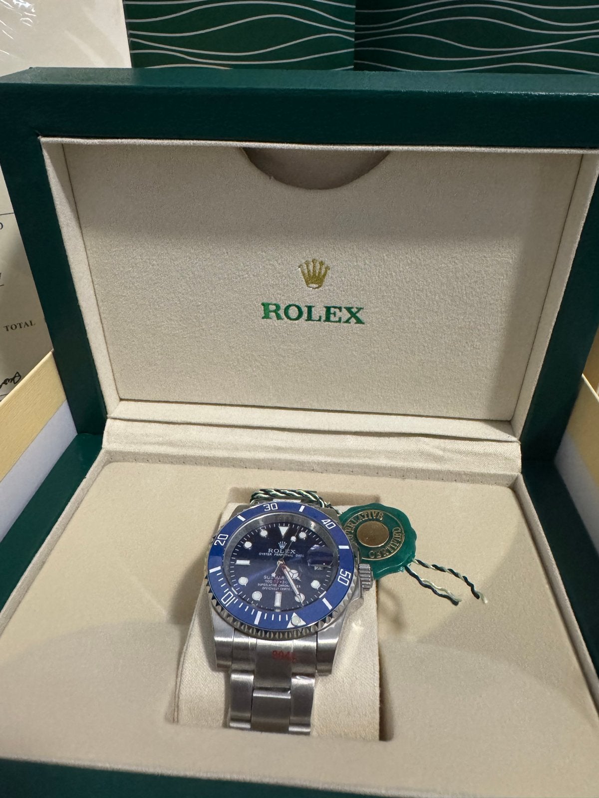 Rolex Submariner Date Blauw - Zo goed als nieuw, Sieraden, Tassen en Uiterlijk, Horloges | Heren, Polshorloge, Ophalen of Verzenden