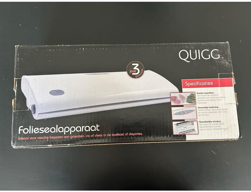 Quigg Foliesealapparaat nieuw, Ophalen of Verzenden, Zo goed als nieuw