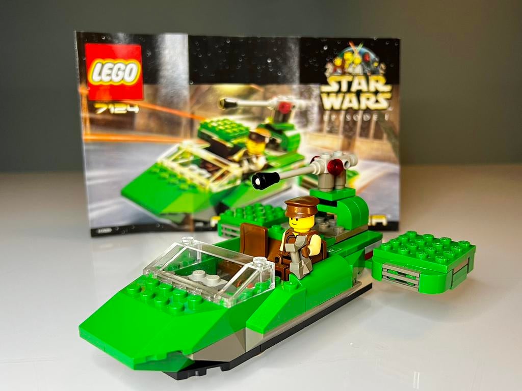 LEGO Star Wars Episode I Flash Speeder 7124-1 (2000), Ophalen of Verzenden, Zo goed als nieuw, Complete set, Lego