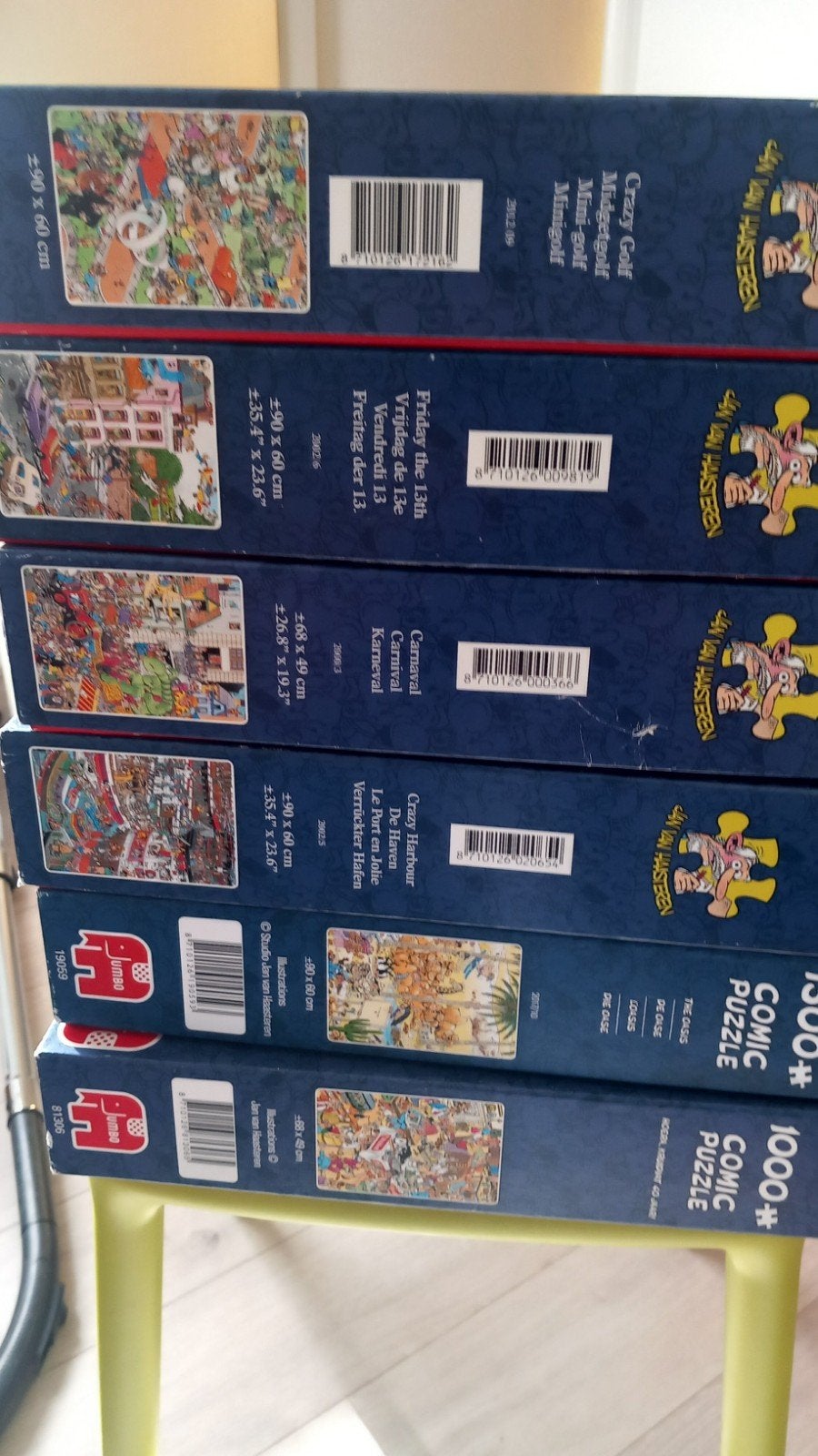 Jan van haasteren puzzels, Ophalen, 500 t/m 1500 stukjes, Zo goed als nieuw