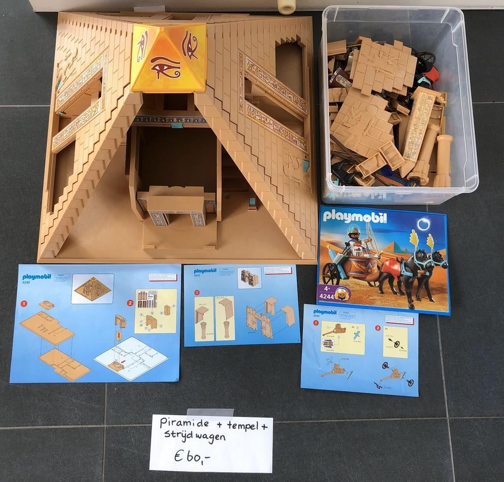 Playmobil 4240, 4243, 4244, 5184, 3911, 4464, 5437, Ophalen, Gebruikt, Complete set