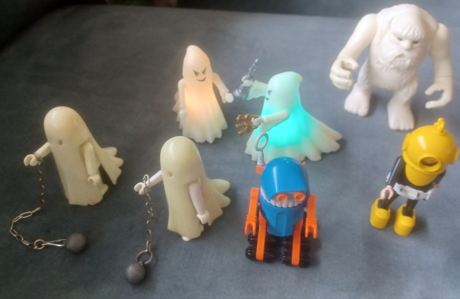 Bijzondere Playmobil figuren spoken robot duiker sneeuwman, Verzamelen, Ophalen of Verzenden, Gebruikt