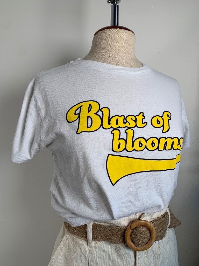 Baum und Pferdgarten T-shirt met print wit geel zwart S/36, Verzenden, Wit, Baum und Pferdgarten, Korte mouw
