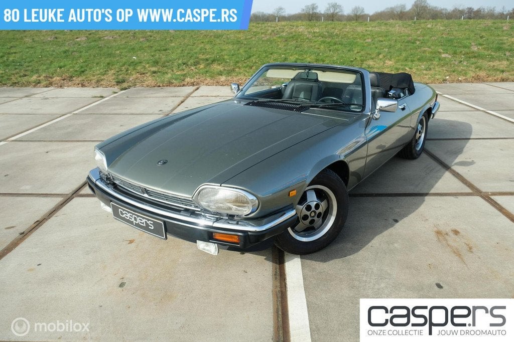 Jaguar XJS 5.3 V12 Convertible | Britse elegantie, Auto's, Achterwielaandrijving, Gebruikt, Zwart, 4 stoelen