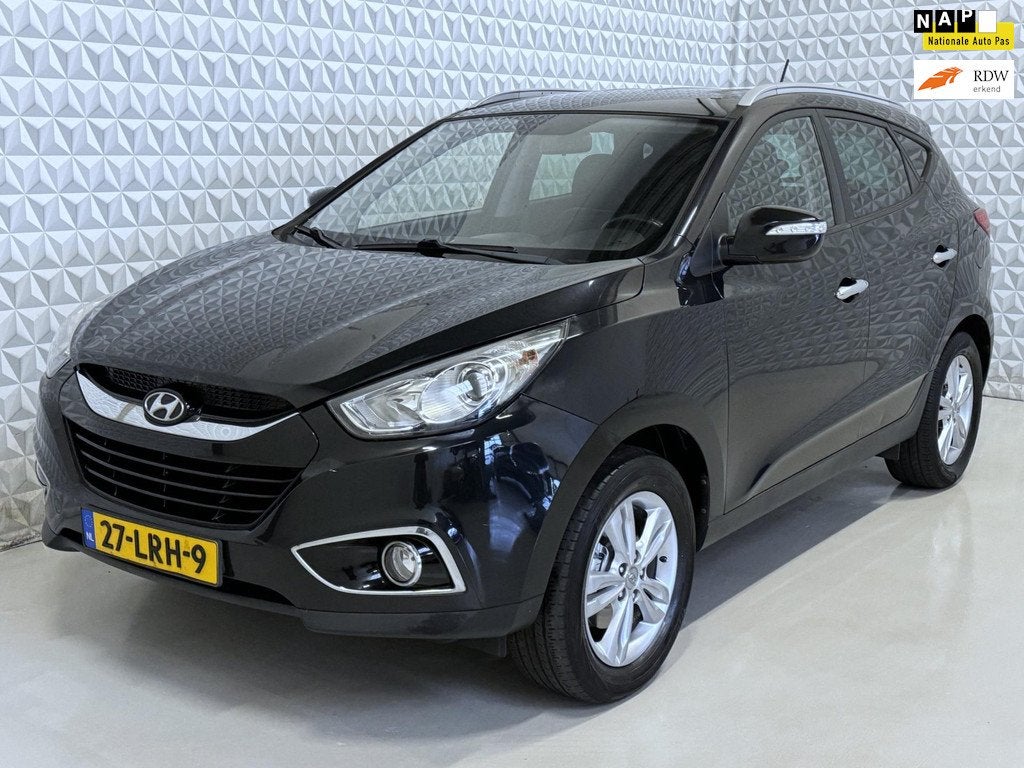 Hyundai Ix35 2.0i Business INCLUSIEF BPM / 2e eigenaar (2010, Auto's, Hyundai, Gebruikt, Zwart, 4 cilinders, Leder en Stof