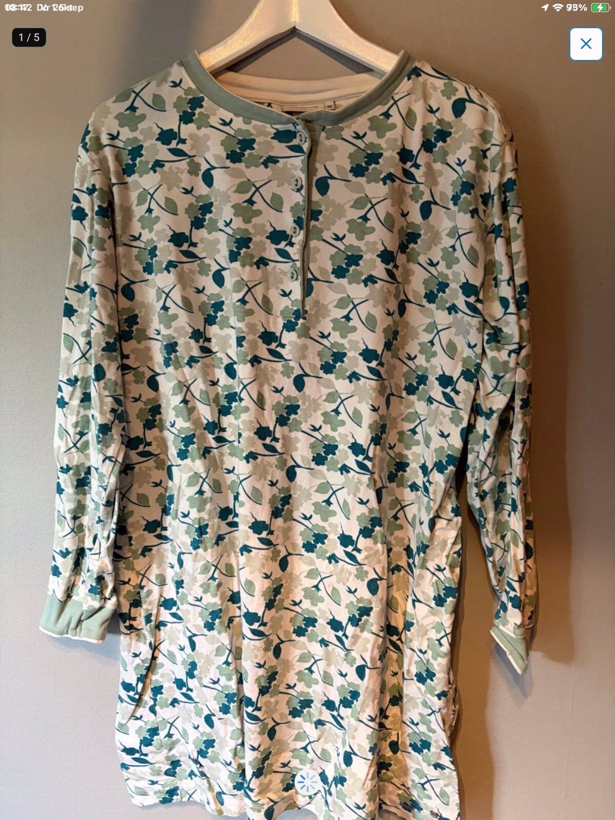 Pastunette Nachthemd Maat 46 - Bloemenprint, Verzenden, Zo goed als nieuw, Maat 46/48 (XL) of groter