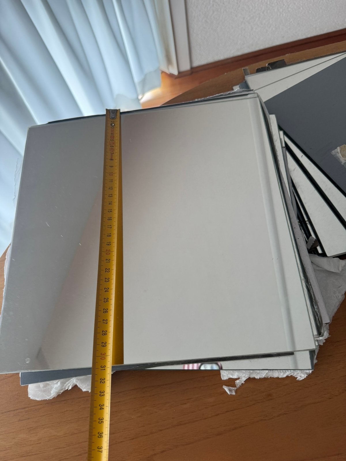 40 vierkante spiegels van 30x30x30, Huis en Inrichting, Woonaccessoires | Spiegels, Ophalen, Minder dan 50 cm, Zo goed als nieuw