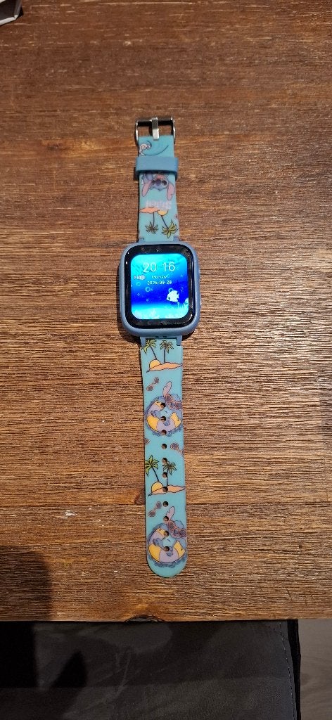 Stitch kinder (smart)horloge, Ophalen of Verzenden, Zo goed als nieuw, Blauw, Jongen of Meisje