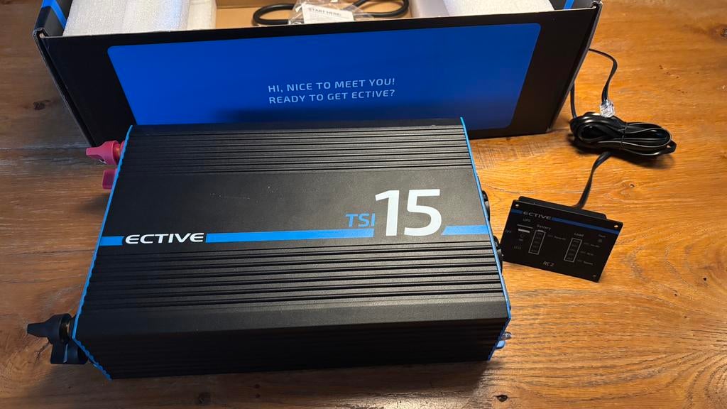 Ective TSI15 omvormer met afstandsbediening, Ophalen of Verzenden, Zo goed als nieuw