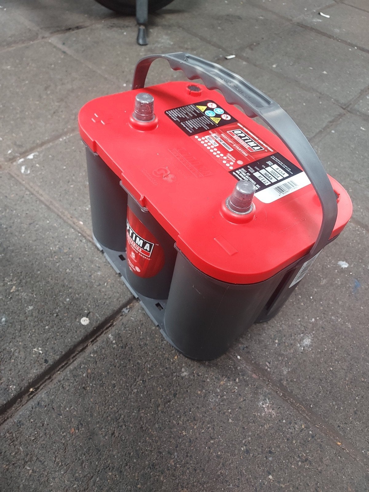 Optima red top startaccu 1.5 jaar oud, Auto-onderdelen, Accu's en Toebehoren, Ophalen, Nieuw