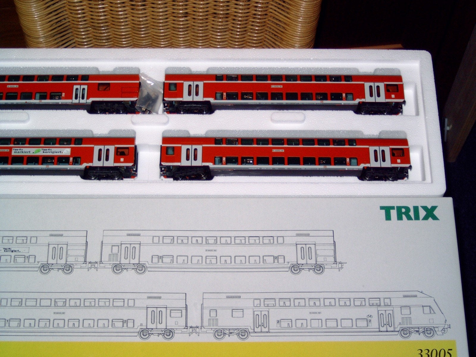 Trix Express wagonset 33005 DB, Gebruikt, Gelijkstroom, Trix, Wagon