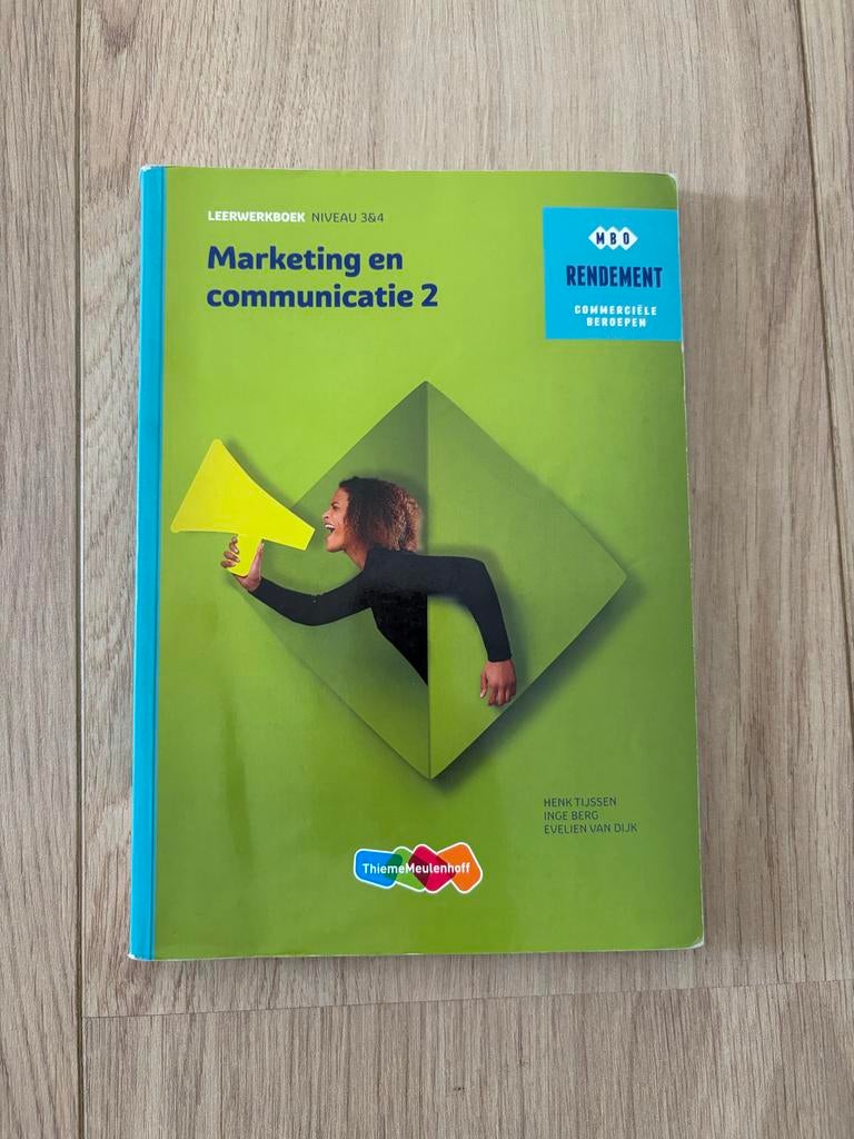 Marketing en communicatie 2 leerwerkboek MBO, Boeken, Ophalen of Verzenden, Gamma, Gelezen, MBO