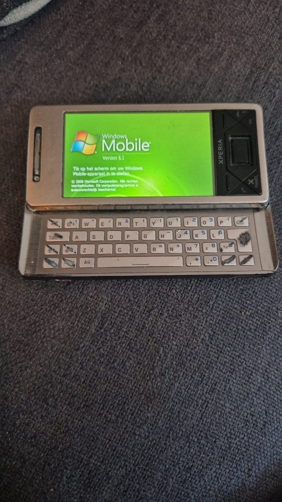 Sony Ericsson Xperia X1 – werkend – QWERTY – Windows Mobile, Gebruikt, Schuifmodel, Verzenden, Zwart