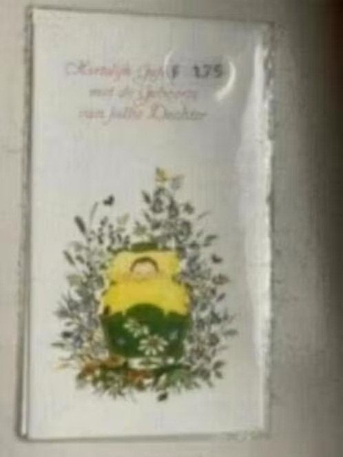 Kaart : gefeliciteerd met de geboorte dochter ( vintage), Ophalen of Verzenden, 1990 tot 2000