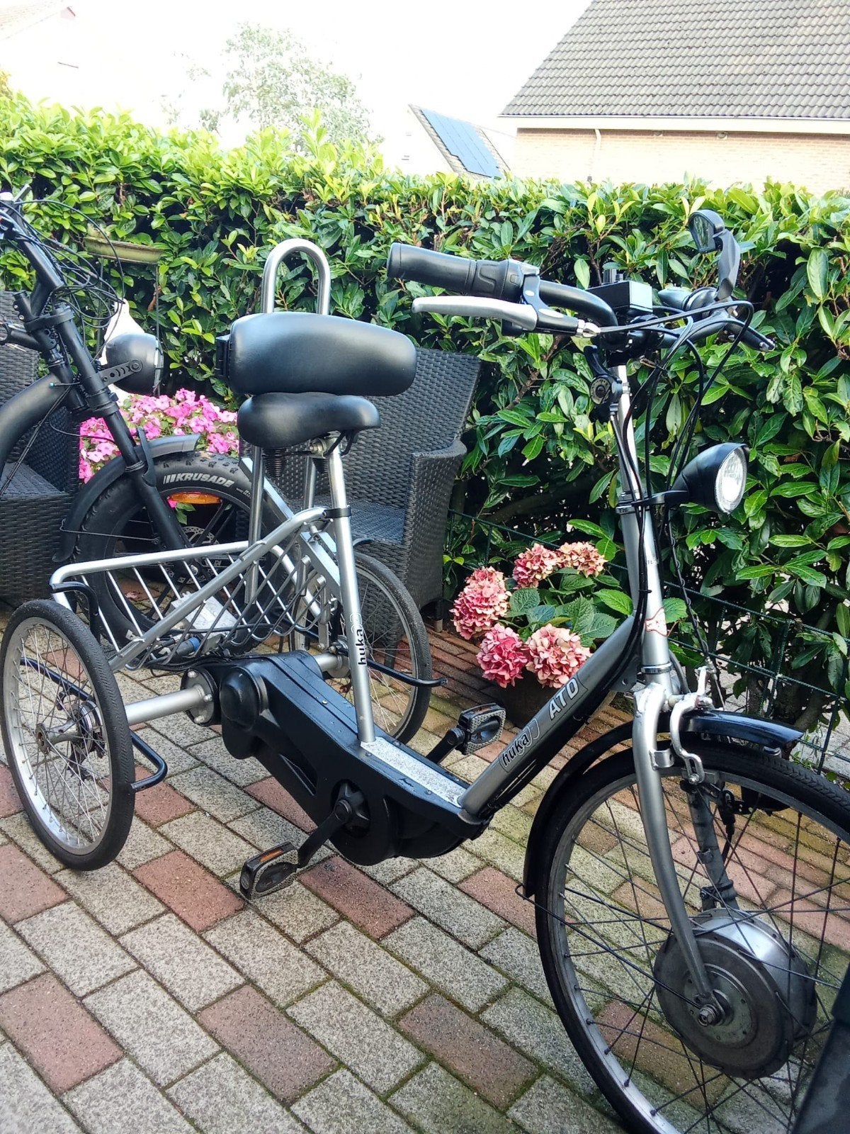 Huka ATD  E-Driewiel 24V met oplader, Ophalen, Gebruikt, Schijfrem, Van Raam