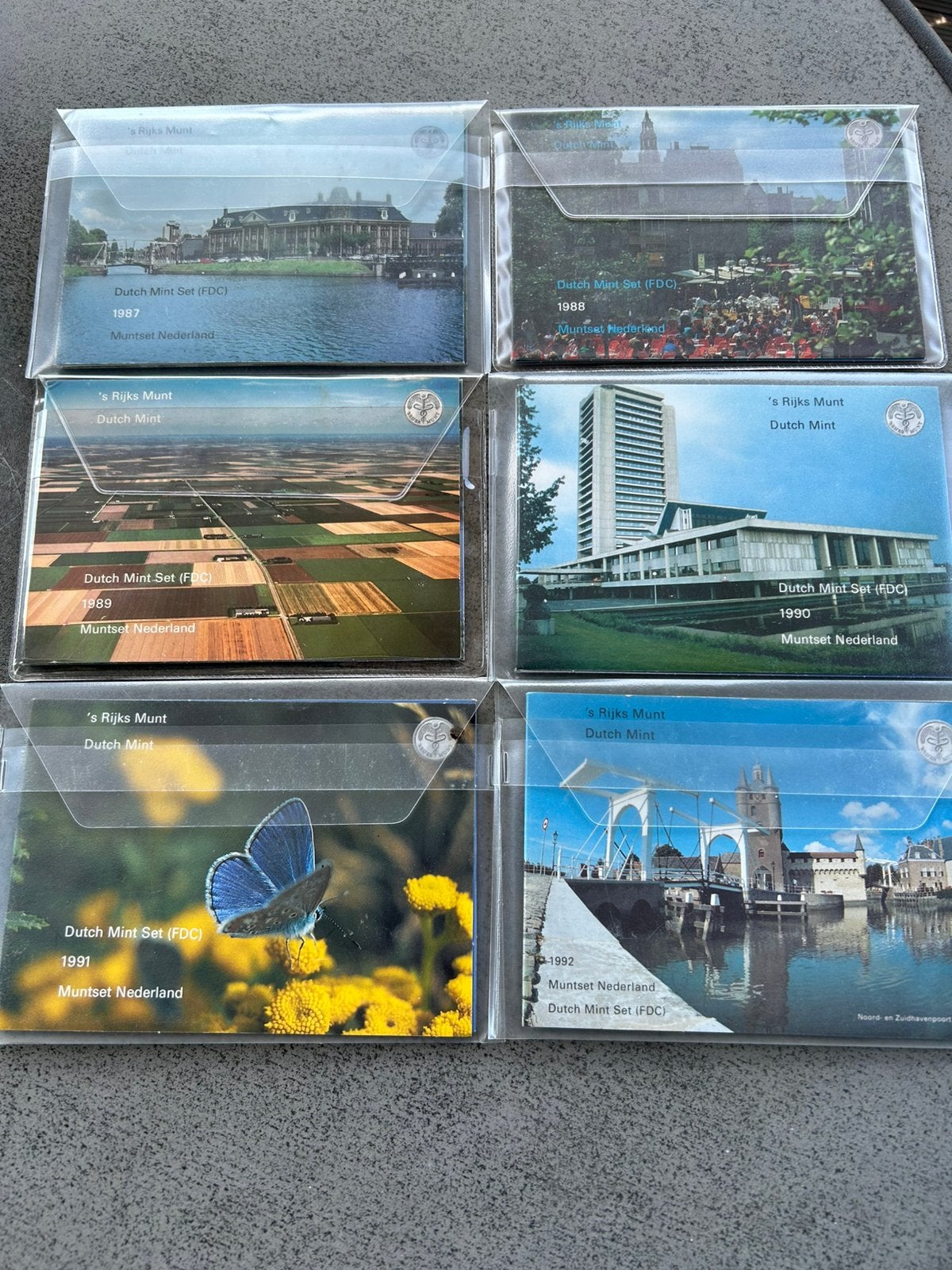 Munten Jaarsets Rijksmunt 1987- 1998 in Boekvorm., Ophalen of Verzenden, Koningin Beatrix, Overige waardes