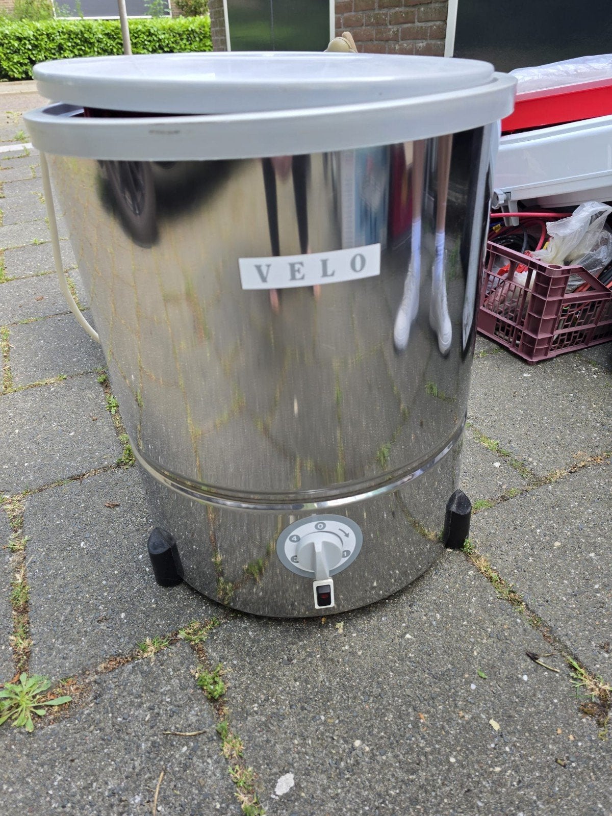 Te Koop Velo campingwasmachine met verwarming, Ophalen, Zo goed als nieuw