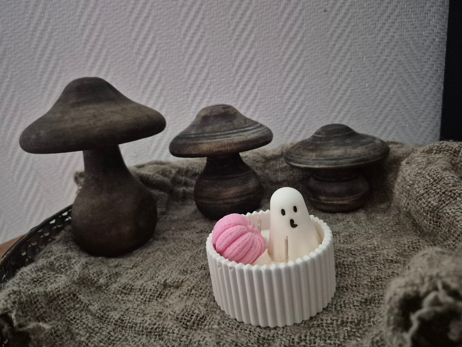 div Houten pompoenen & paddestoelen, Ophalen of Verzenden, Nieuw, Meerkleurig, Hout