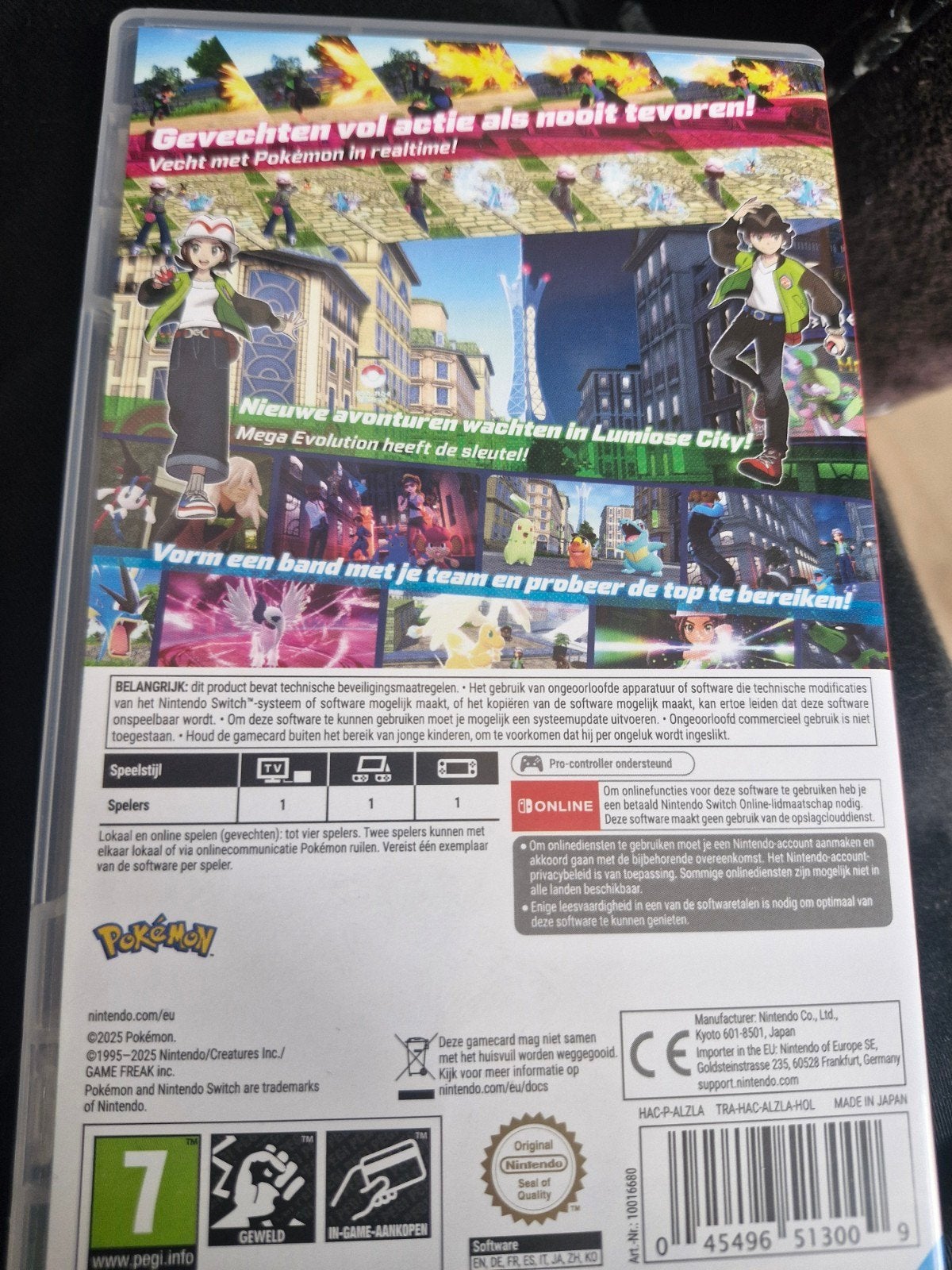 Pokémon Legends Z-A Nintendo Switch, Avontuur en Actie, 1 speler, Ophalen of Verzenden, Zo goed als nieuw