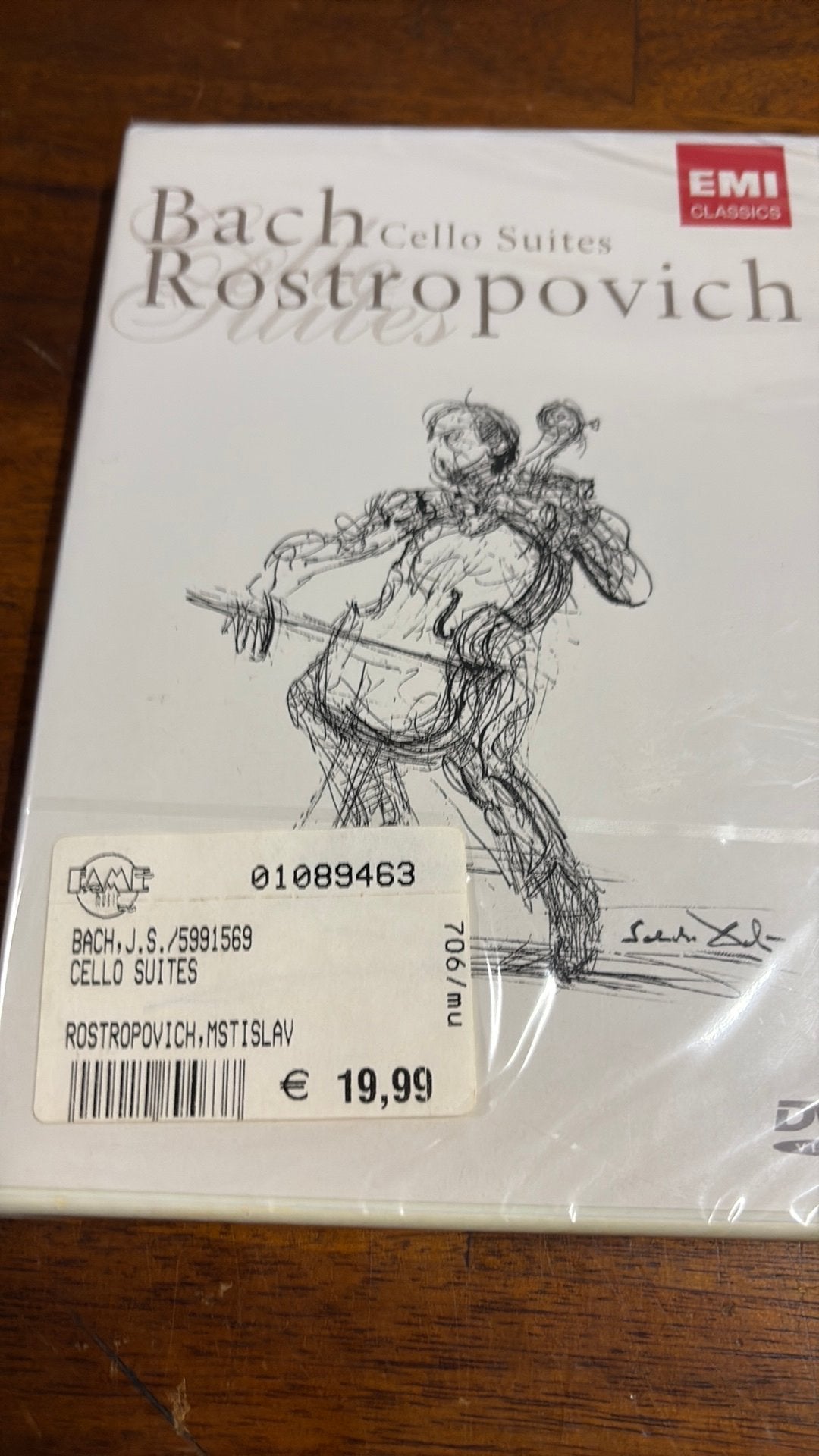 Bach Cello Suites - Rostropovich (2-DVD), Ophalen of Verzenden, Barok, Nieuw in verpakking, Kamermuziek