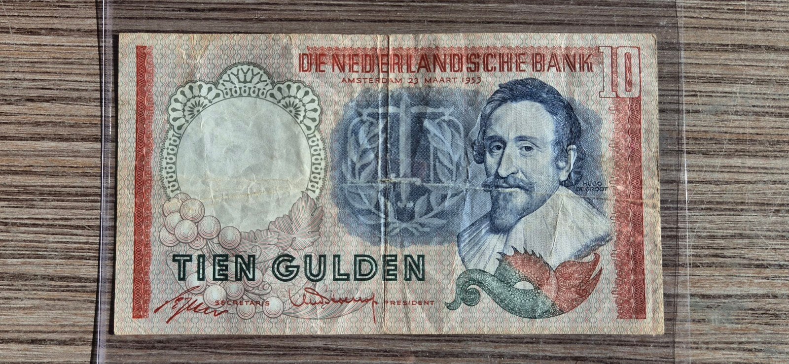 Biljet: 10 Gulden uit 1953 (De Nederlandse Bank), Postzegels en Munten, Ophalen of Verzenden, 10 gulden, Los biljet