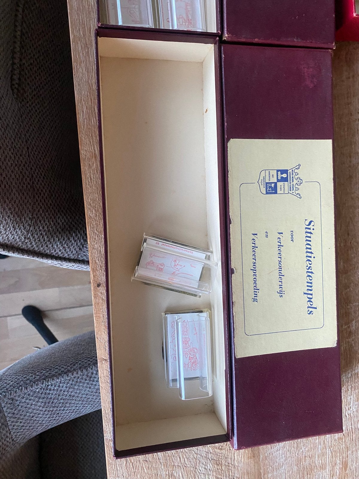 Stempel, Hobby en Vrije tijd, Stempelen, Ophalen of Verzenden, Gebruikt, Houten stempel