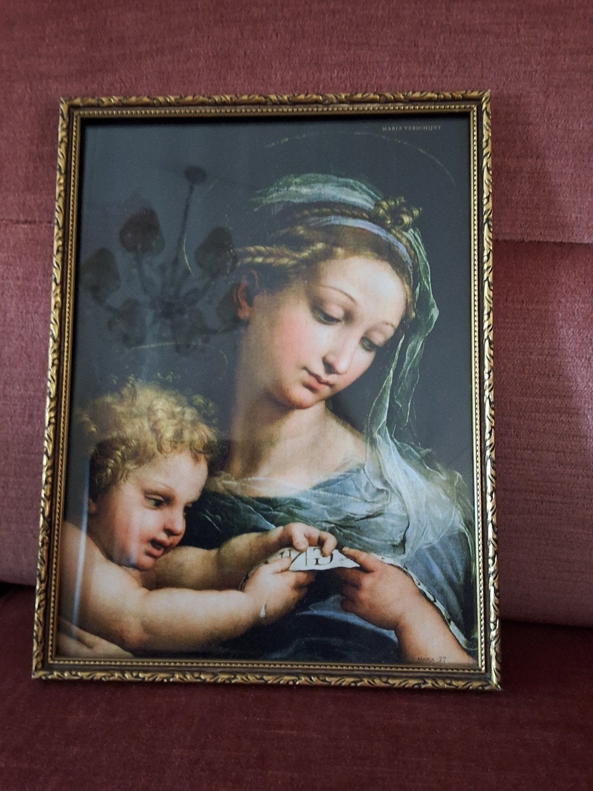 schilderij 29x22cm  heeel mooi lysje is een foto, Ophalen of Verzenden, Zo goed als nieuw, Minder dan 50 cm, Schilderij