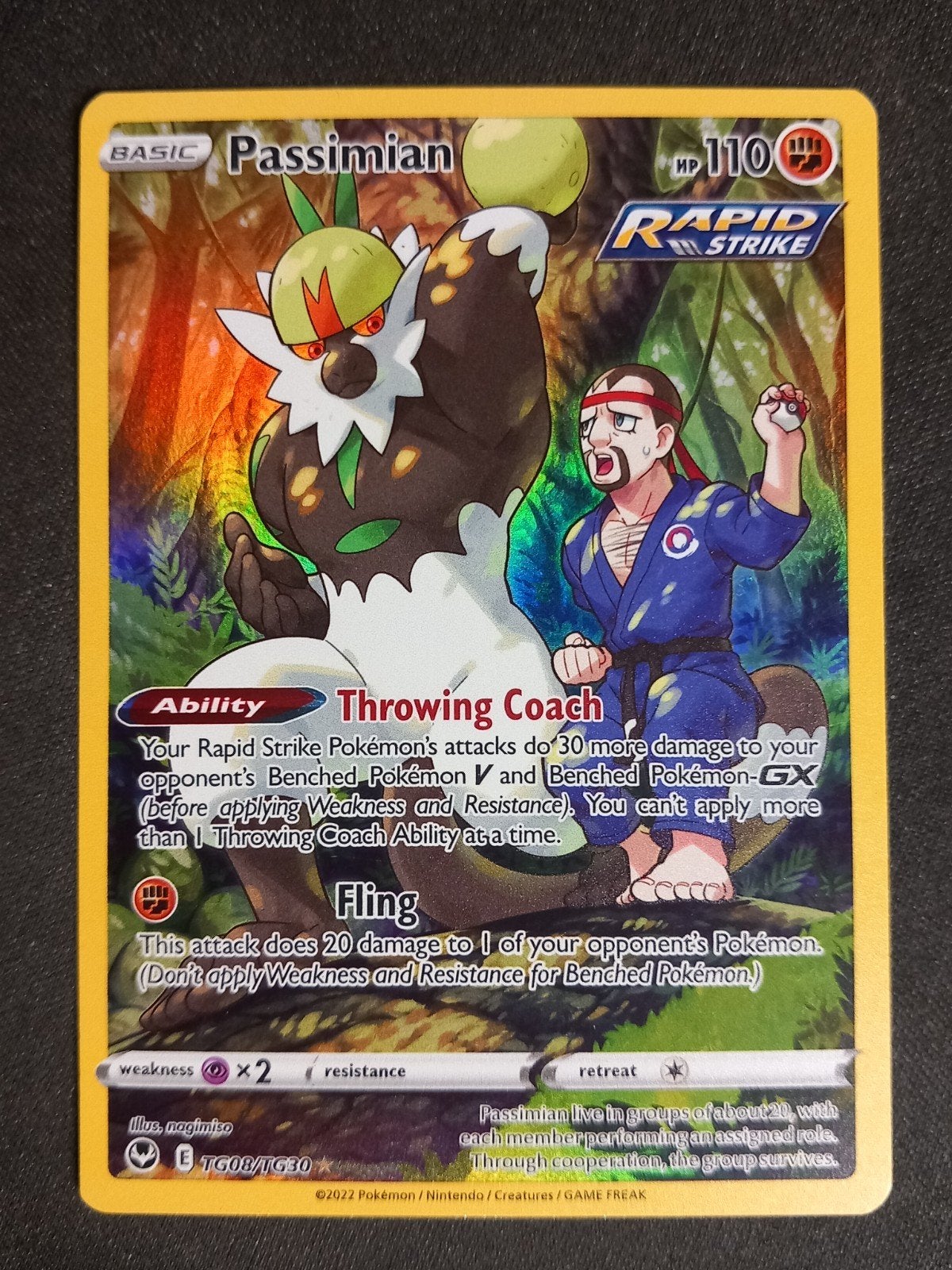 Passimian TG08/TG30 Silver Temp. llustration Rare Excellent, Verzenden, Zo goed als nieuw, Losse kaart, Foil
