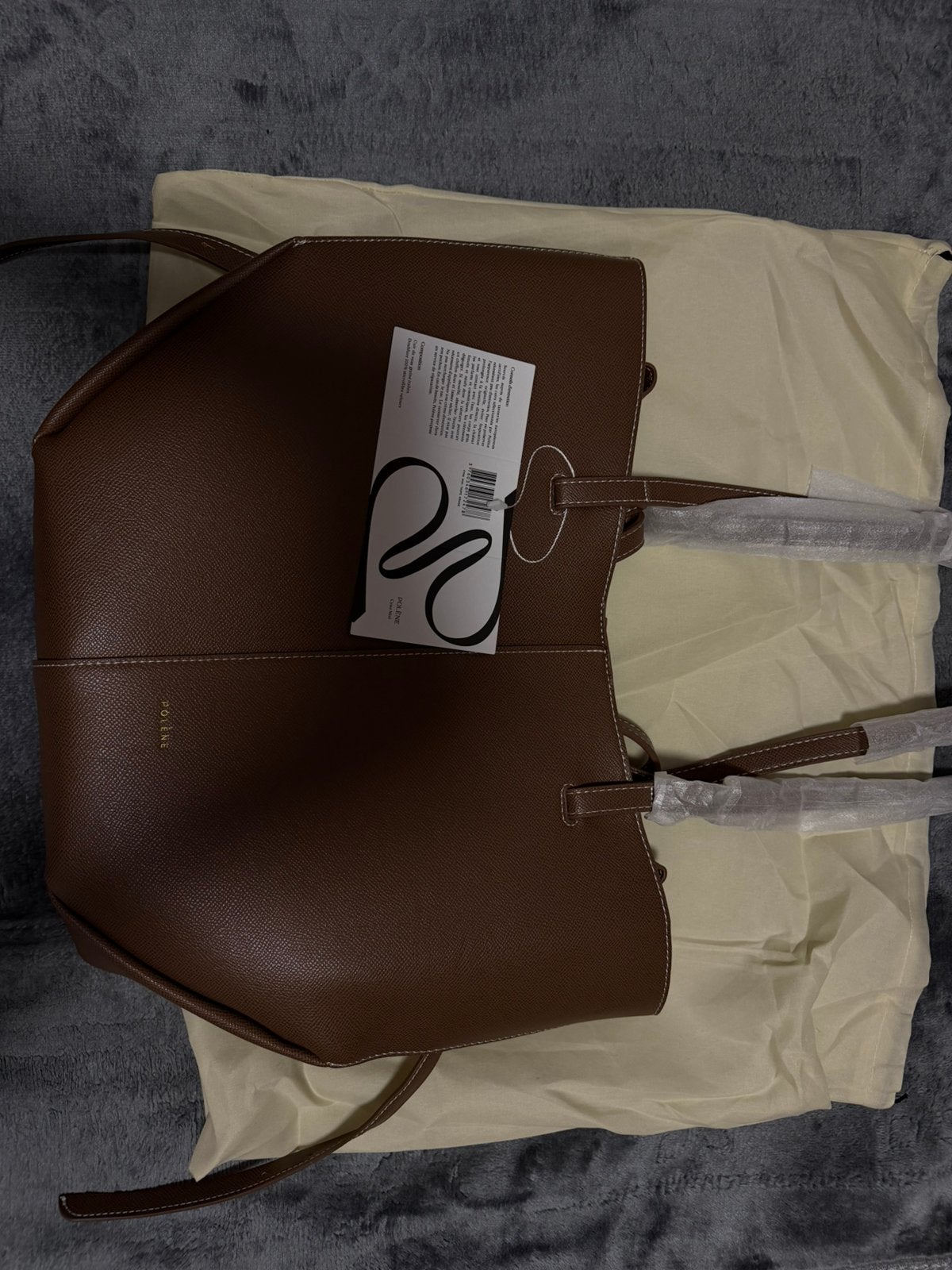 Polene tas large + dustbag, Sieraden, Tassen en Uiterlijk, Tassen | Damestassen, Ophalen of Verzenden, Nieuw, Bruin, Overige typen