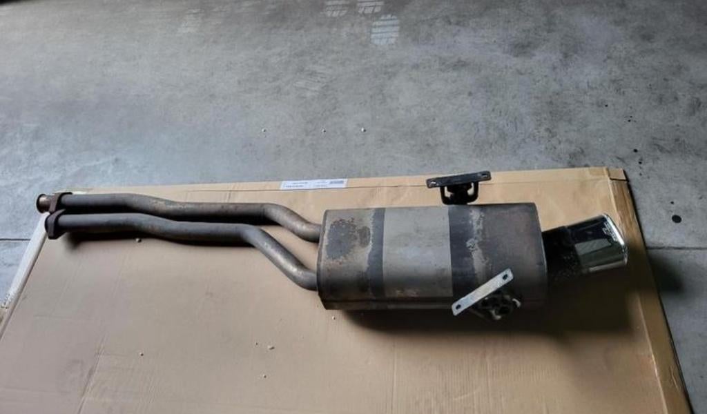 Originele BMW E36 AC Schnitzer RVS Einddemper | zeldzaam, Auto-onderdelen, Uitlaatsystemen, Ophalen of Verzenden, Gebruikt, BMW
