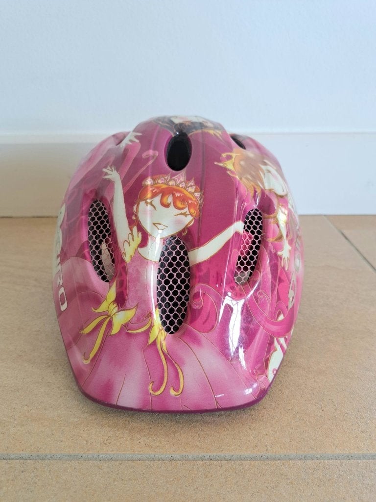 Kinder fietshelm rose prinsessen 50-55 cm, Ophalen of Verzenden, Gebruikt, Overige maten